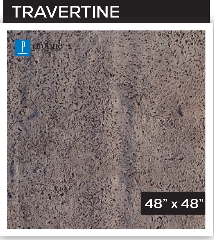 Travertine — Texture Skins stamped concrete