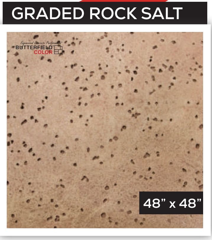 Graded Rock Salt — Texture Skins stamped concrete