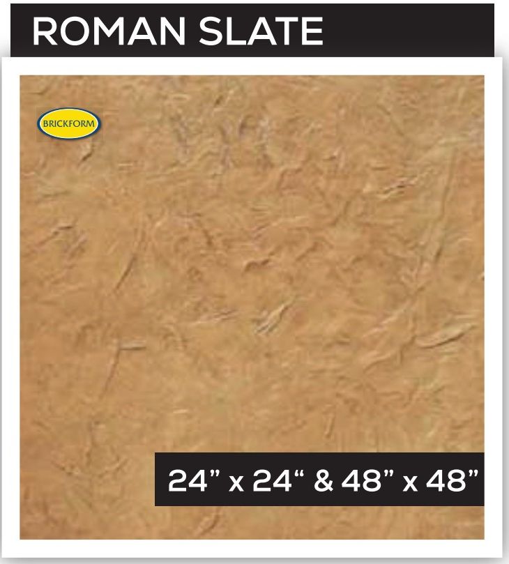 Roman Slate — Texture Skins stamped concrete