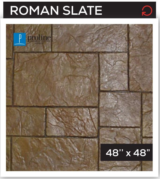 Roman Slate — Ashlar & Slate stamped concrete