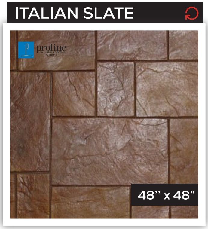 Italian Slate — Ashlar & Slate stamped concrete