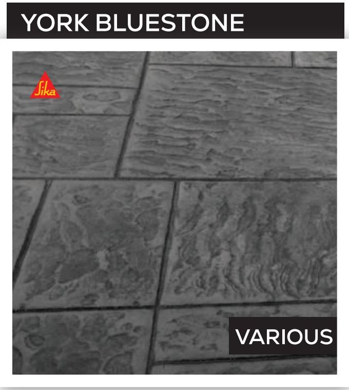 York Bluestone — Ashlar & Slate stamped concrete