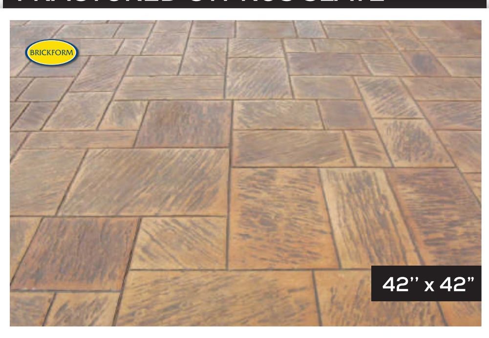 Fractured Cyprus Slate — Ashlar & Slate stamped concrete