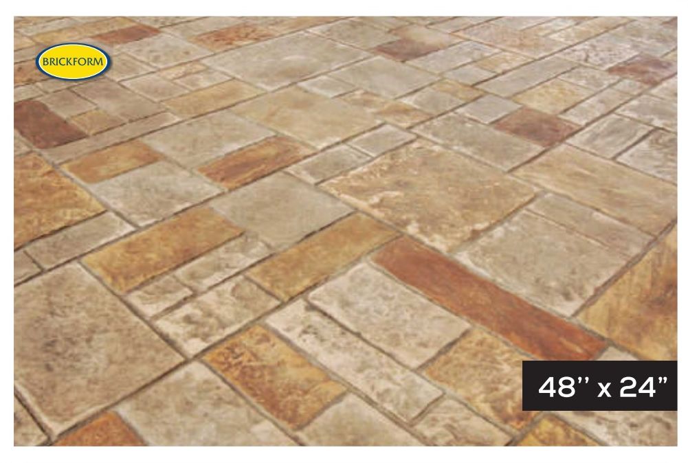Stones of Athens — Ashlar & Slate stamped concrete
