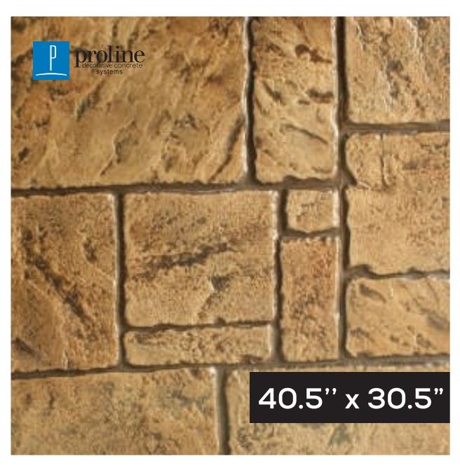 English — Ashlar & Slate stamped concrete