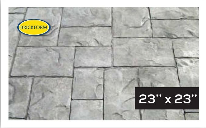 Cut Slate — Ashlar & Slate stamped concrete