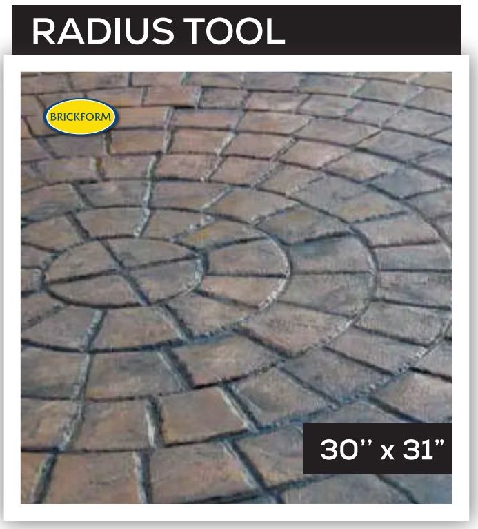 Cobblestone stamped concrete sample 1