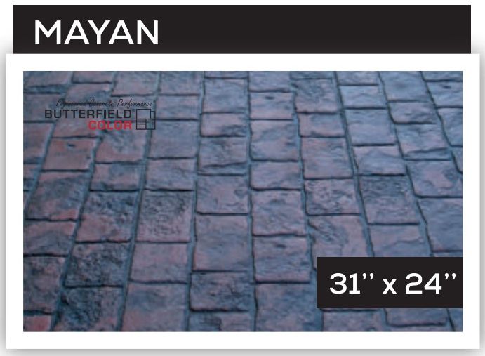 Mayan — Cobblestone stamped concrete