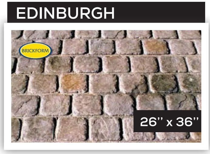 Edinburgh — Cobblestone stamped concrete