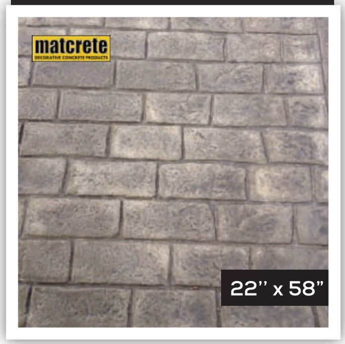 Old English — Cobblestone stamped concrete