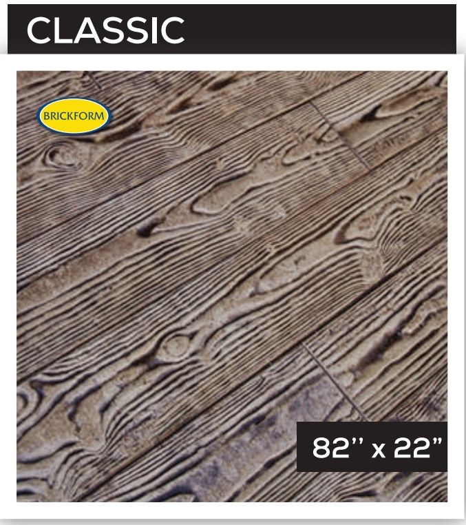 Classic — Brick & Wood stamped concrete