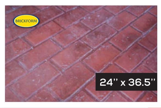 New Running Bond — Brick & Wood stamped concrete