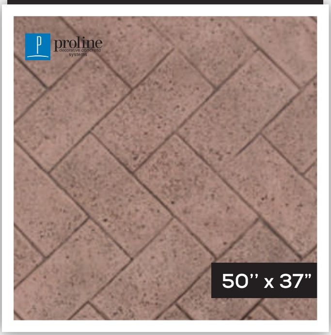 Harringbone Paver — Brick & Wood stamped concrete