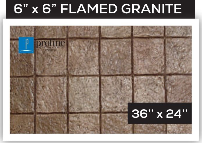 Flamed Granite — Tile & Medallions stamped concrete