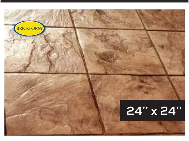12x12 Slate — Tile & Medallions stamped concrete