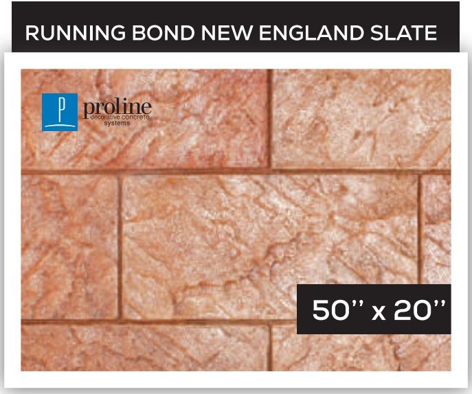 New England Slate — Tile & Medallions stamped concrete