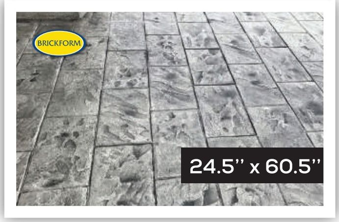 Running Bond Slate — Tile & Medallions stamped concrete